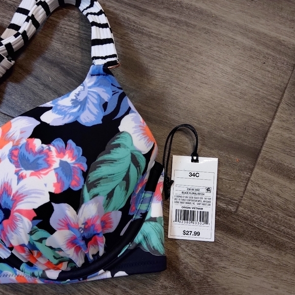 Shade & Shore Lightly Lined Current Floral Top - Picture 5 of 7